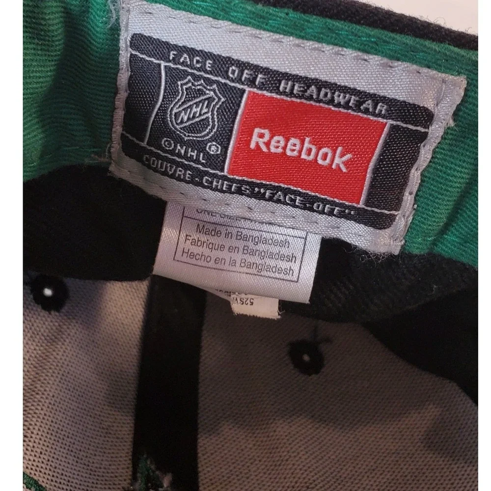 Reebok Dallas Stars NHL Youth Hat Black Green Adjustable Face Off Headwear Cap‎